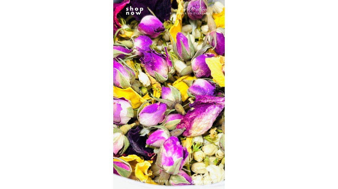 Set Prima Băiță cu Nașii după Botez Belle Époque Floral Garden 16